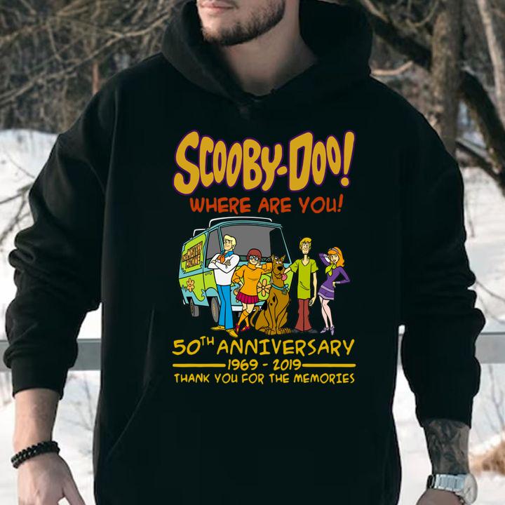 Awesome Scooby-doo Where Are You 50th Anniversary 1969-2019 t-shirt hoodie