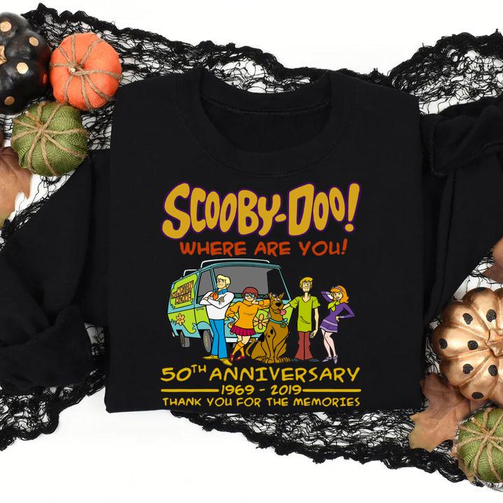 Awesome Scooby-doo Where Are You 50th Anniversary 1969-2019 t-shirt sweatshirt