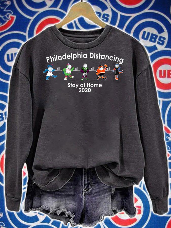 Mascot Philadelphia Distancing Stay At Home 2020 t-shirt sweatshirt