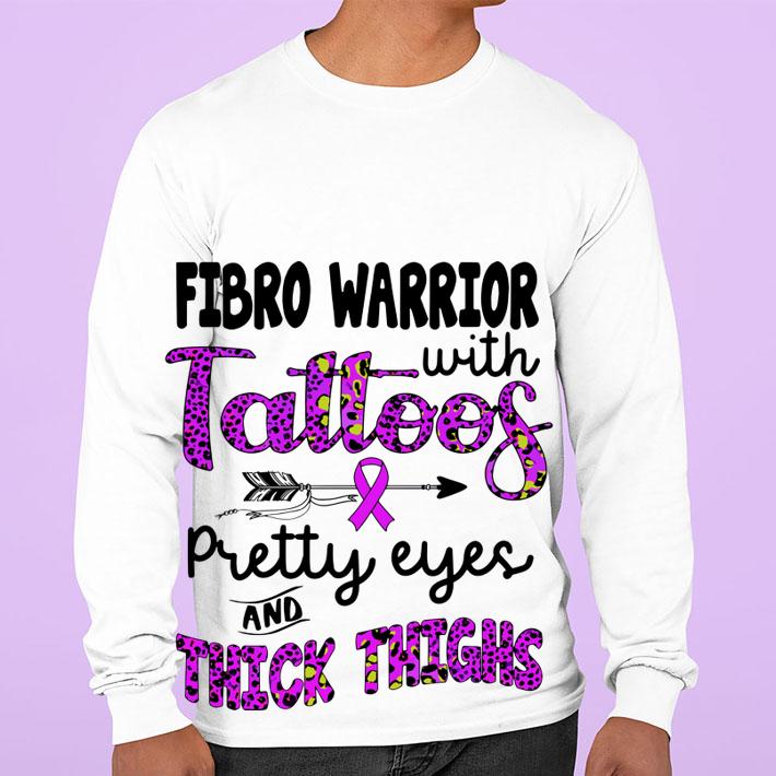 Fibromyalgia Awareness Fibro Warrior With Tattoos Pretty Eyes t-shirt sweatshirt