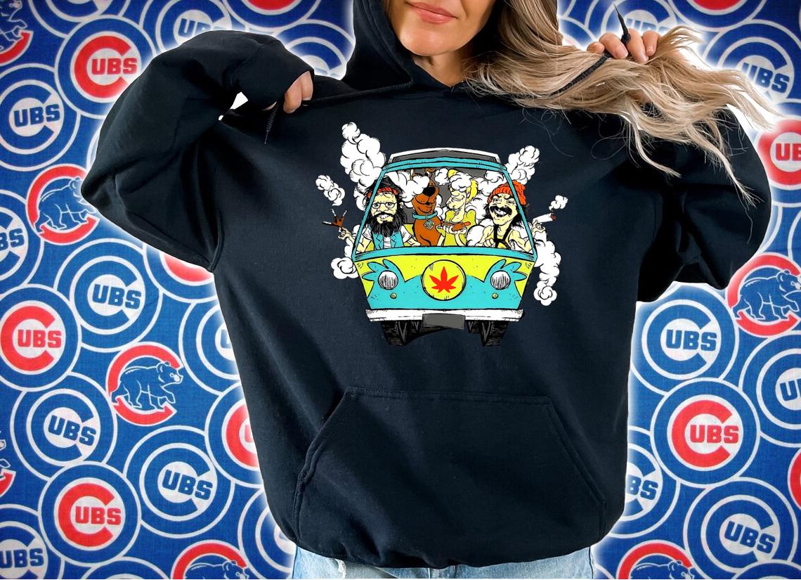 Hippie Car Cannabis Scooby Doo And Hippie Old Man Smoking Weed t-shirt hoodie