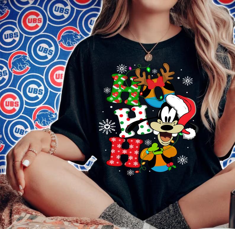 Disney Goofy Ho Ho Ho Christmas t-shirt woman shirt