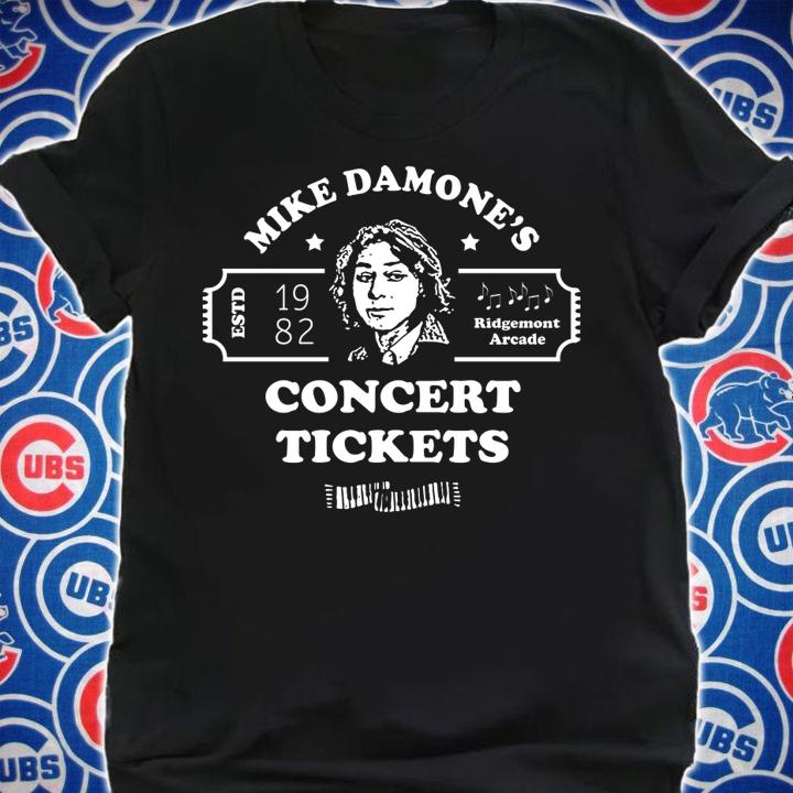 Pretty Mike Damone's 1982 Ridgemont Areade concert tickets t-shirt shirt