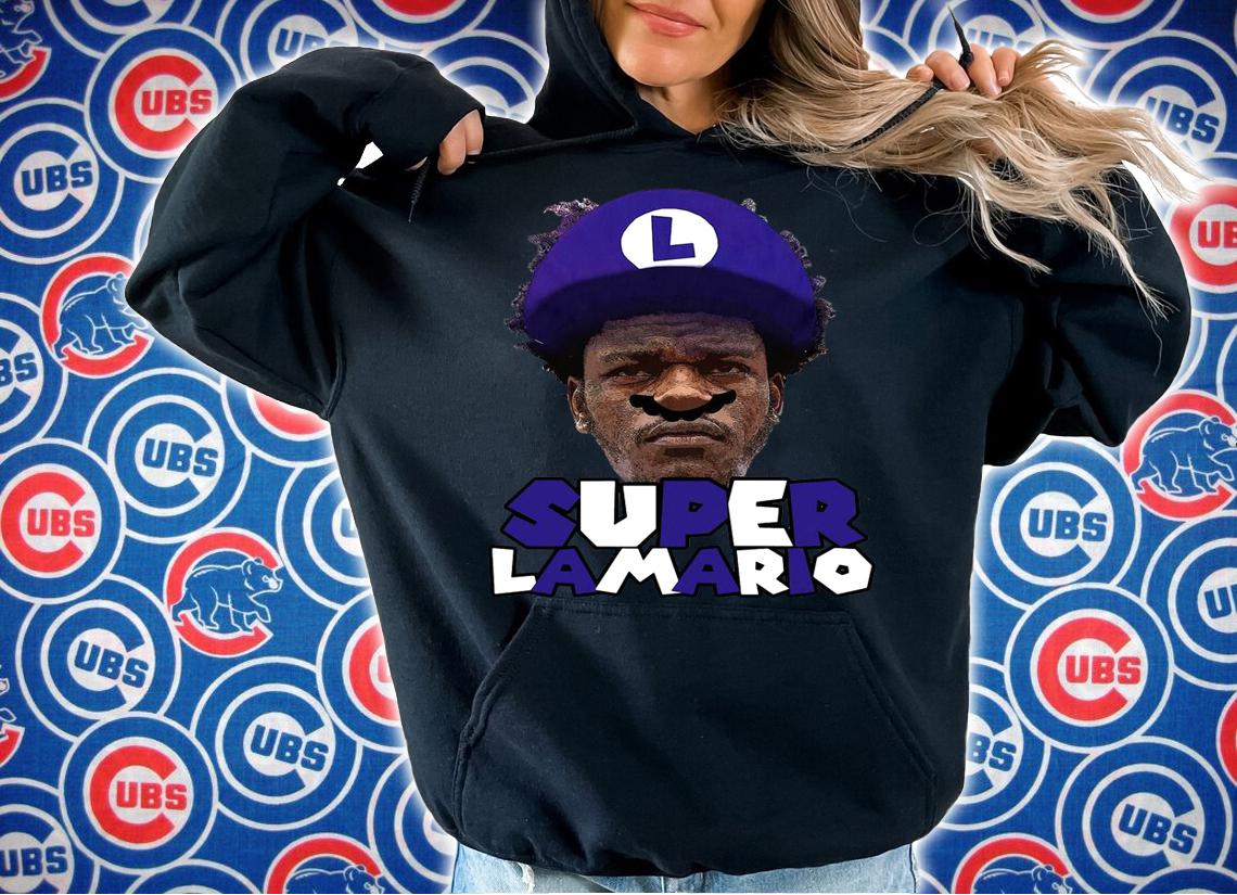 Baltimore Ravens Lamar Jackson Super Lamario t-shirt hoodie