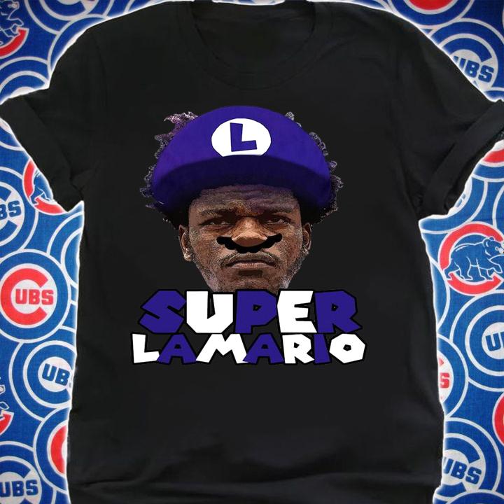 Baltimore Ravens Lamar Jackson Super Lamario t-shirt shirt