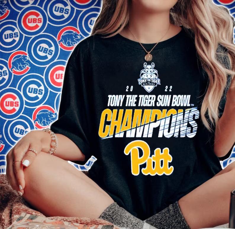 2022 Tony The Tiger Sun Bowl Champions Pittsburgh Panthers shirt t-shirt woman shirt