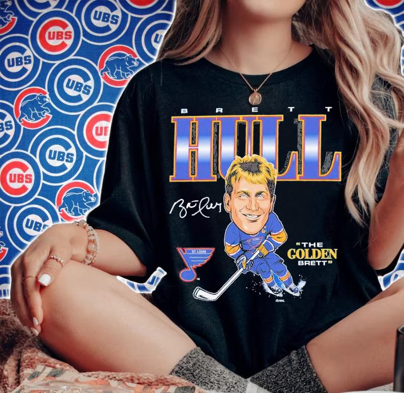 Brett Hull St. Louis Blues Player Caricature shirt t-shirt woman shirt