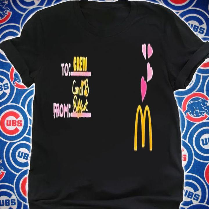 Cardi B and offset Mcdonalds shirt t-shirt shirt