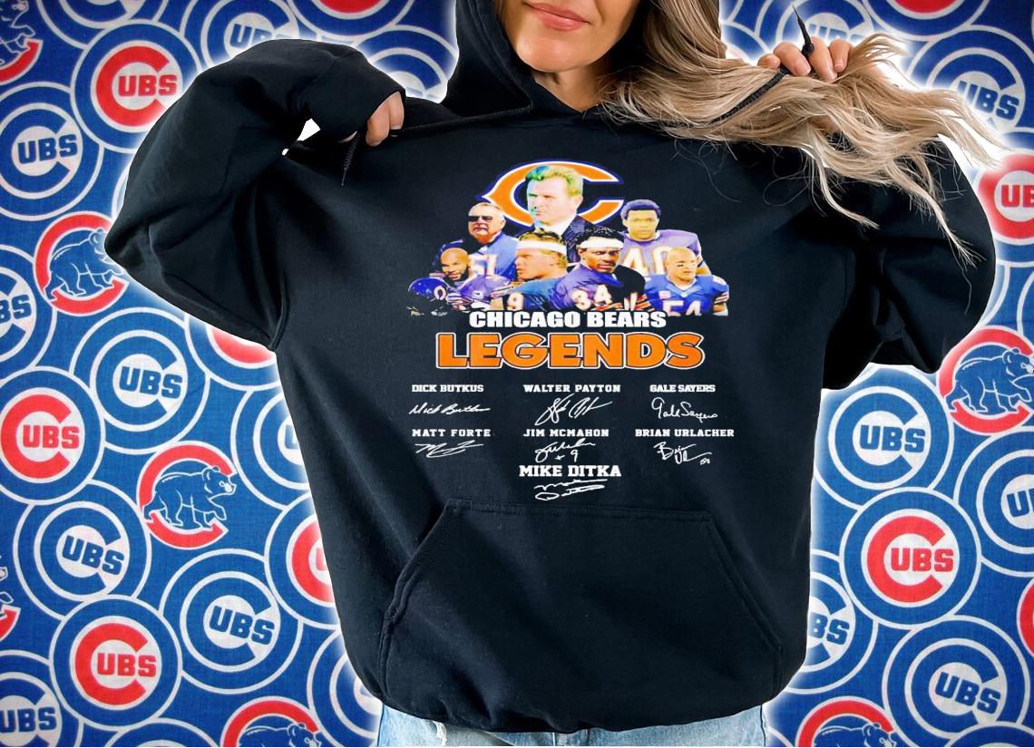 Chicago Bears Legends players signatures shirt t-shirt hoodie