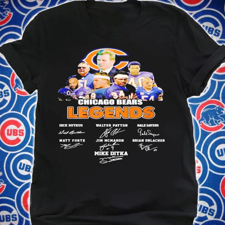 Chicago Bears Legends players signatures shirt t-shirt shirt
