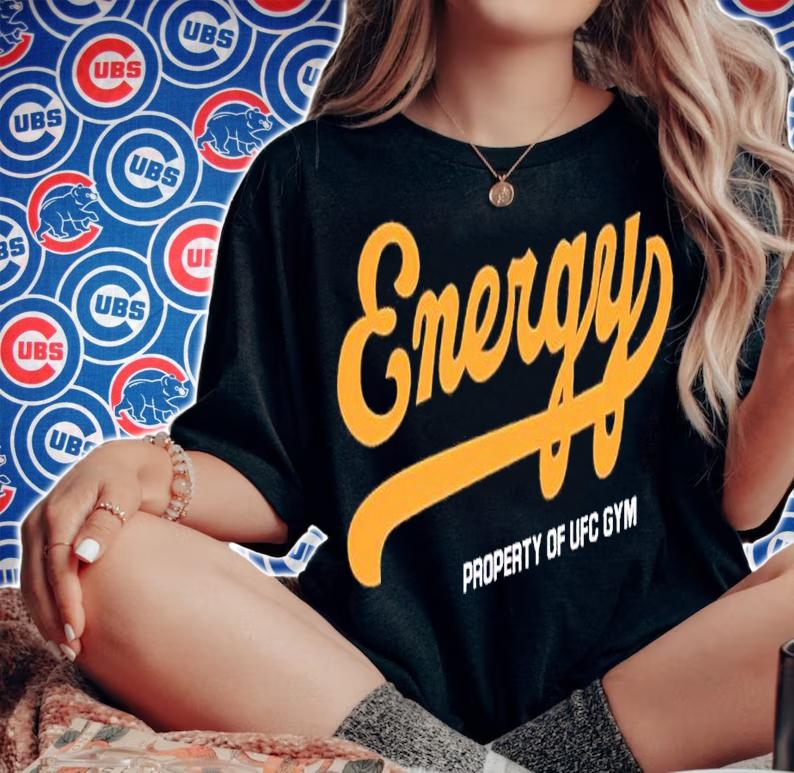 Energy property of ufc gym shirt t-shirt woman shirt