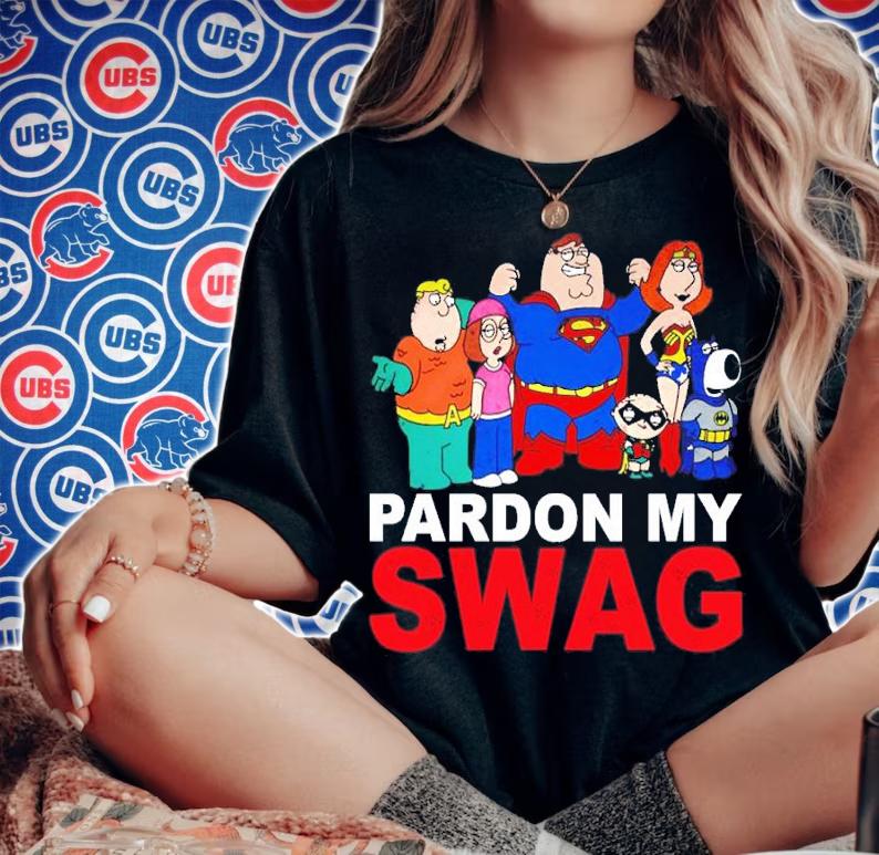 Family Guy Superheroes Pardon My Swag Shirt t-shirt woman shirt
