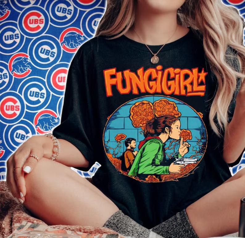 Fungi girl the last of us shirt t-shirt woman shirt