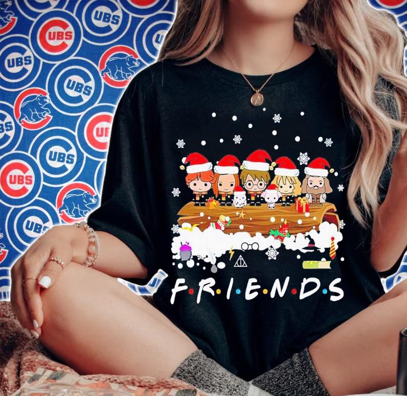 Harry Potter Friends chibi Christmas shirt t-shirt woman shirt