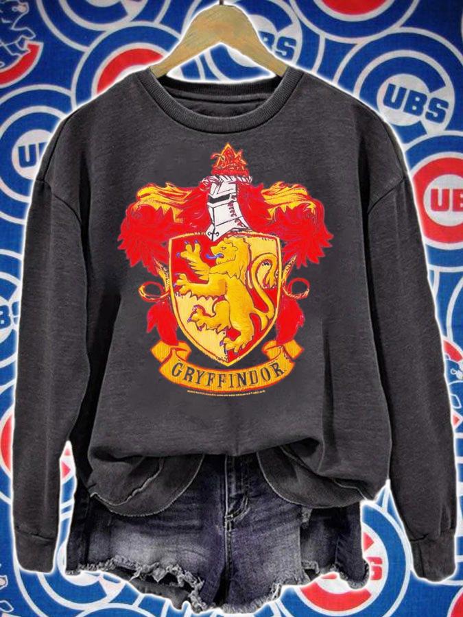 Harry Potter Gryffindor Rough Crest Swea shirt t-shirt sweatshirt