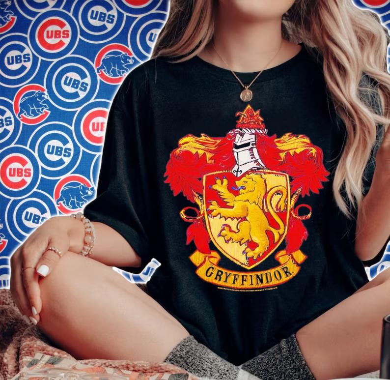 Harry Potter Gryffindor Rough Crest Swea shirt t-shirt woman shirt