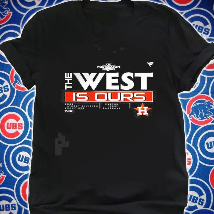 Houston Astros 2022 the West is ours AL West Division Champions Locker Room new shirt t-shirt shirt