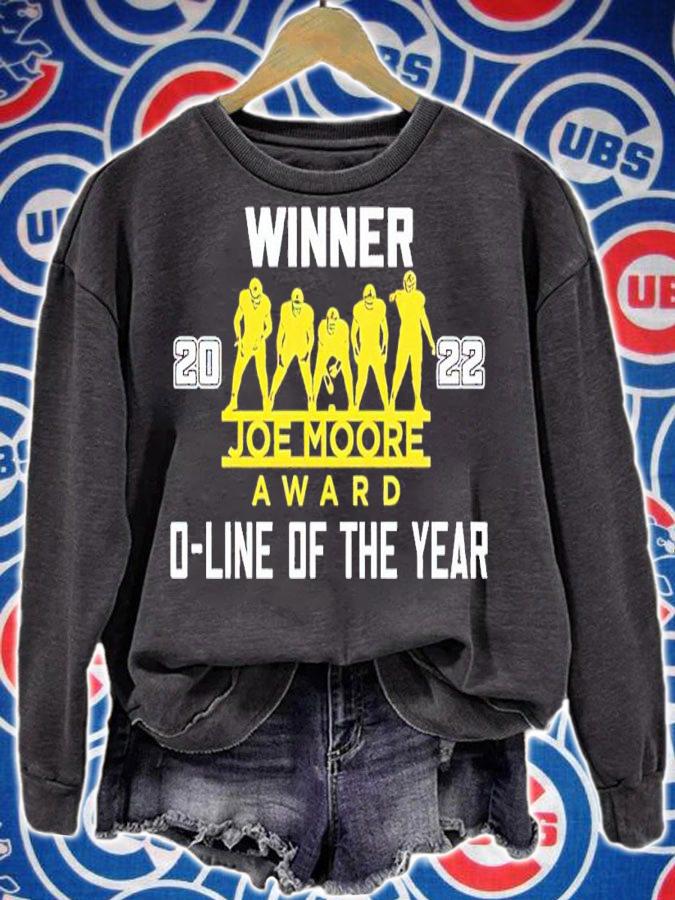 Michigan Football Winner Joe Moore Award 2022 O-Line Of The Year shirt t-shirt sweatshirt