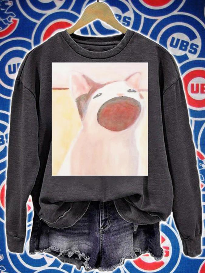 Memes I Wish Pyrrhica Pop Cat Print Set T-Shirt t-shirt