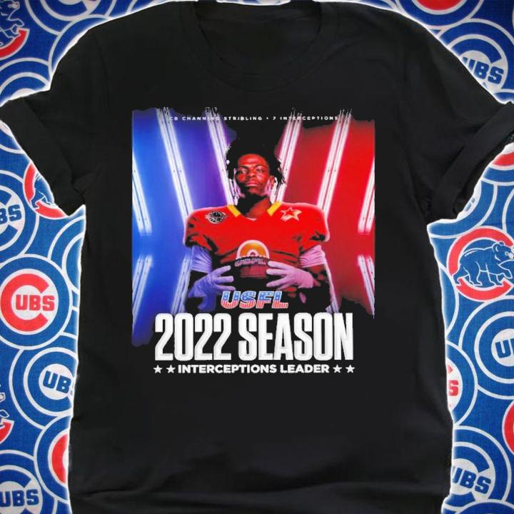 Channing Stribling King USFL 2022 Season Interceptions Leader Shirt t-shirt shirt
