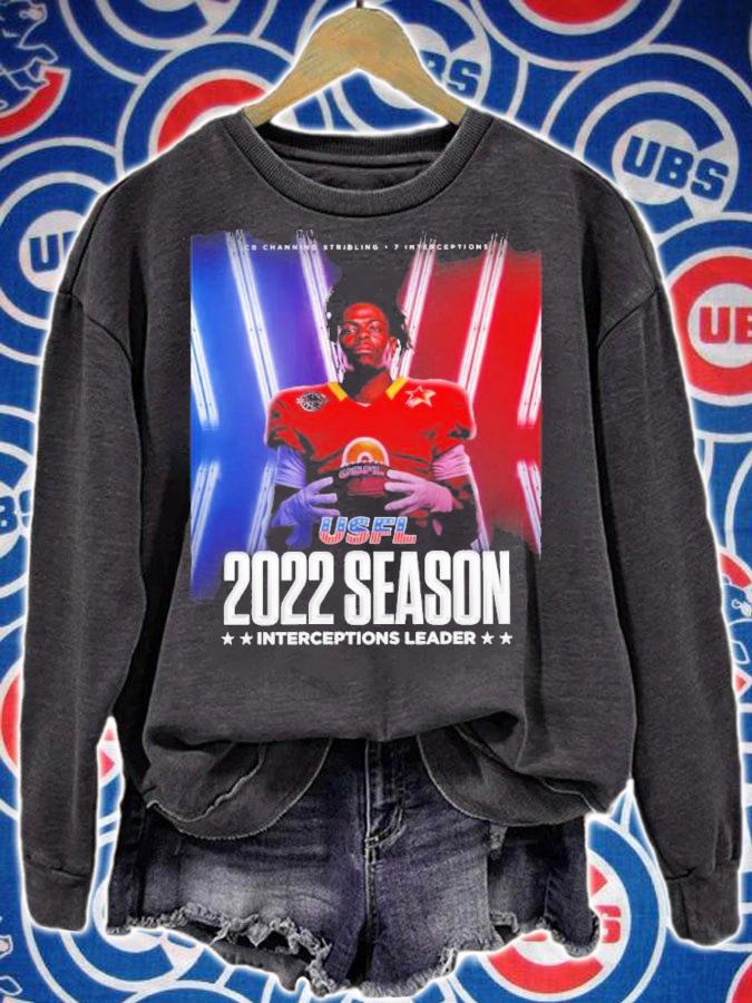 Channing Stribling King USFL 2022 Season Interceptions Leader Shirt t-shirt sweatshirt