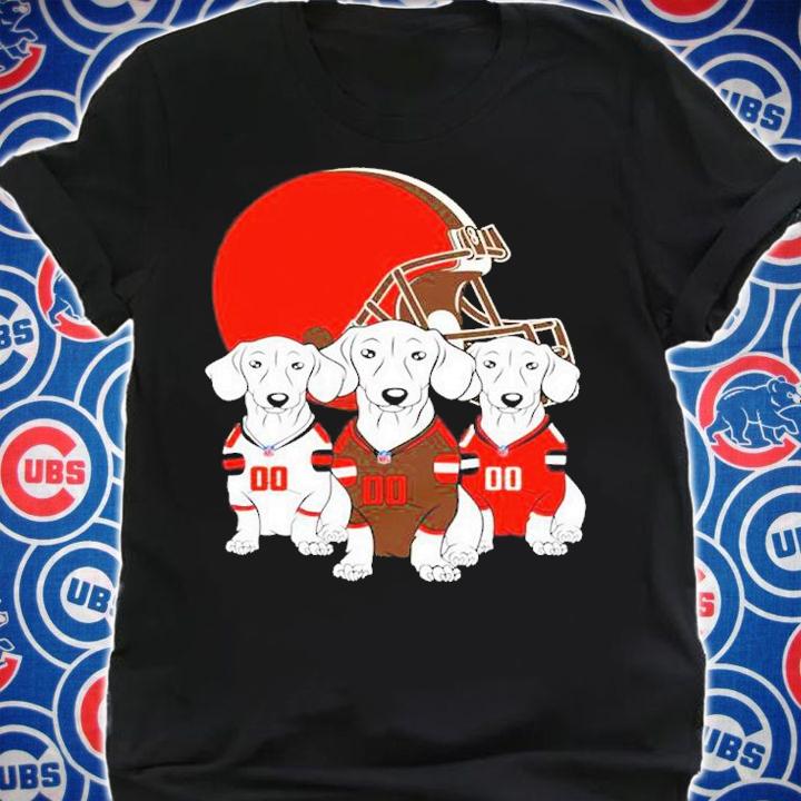 Cleveland Browns Dachshund Dogs NFL Football Shirt t-shirt shirt