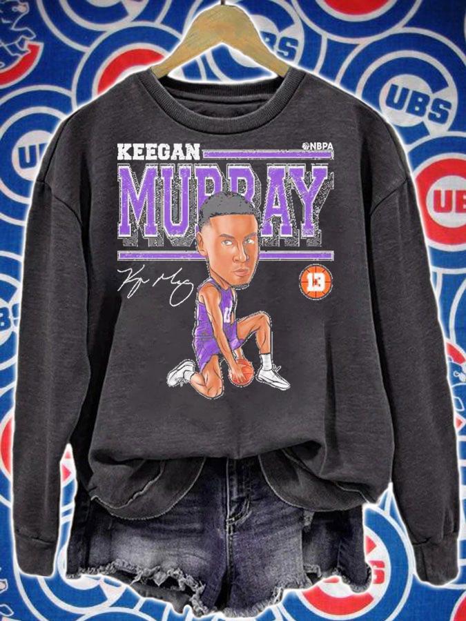 Keegan Murray Sacramento Cartoon Basketball Signature Shirt t-shirt