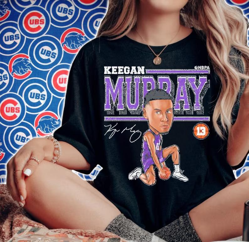 Keegan Murray Sacramento Cartoon Basketball Signature Shirt t-shirt