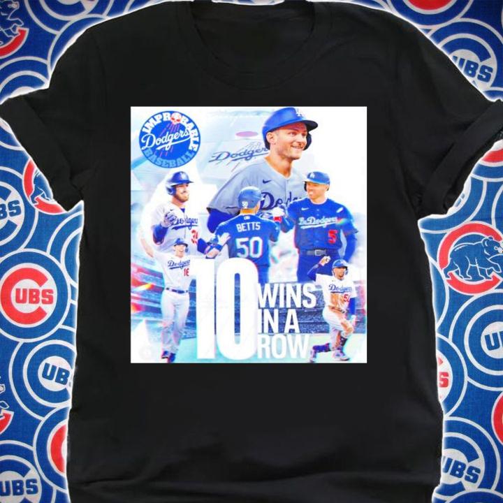 Los Angeles Dodgers 10 Wins In A Row Shirt t-shirt shirt