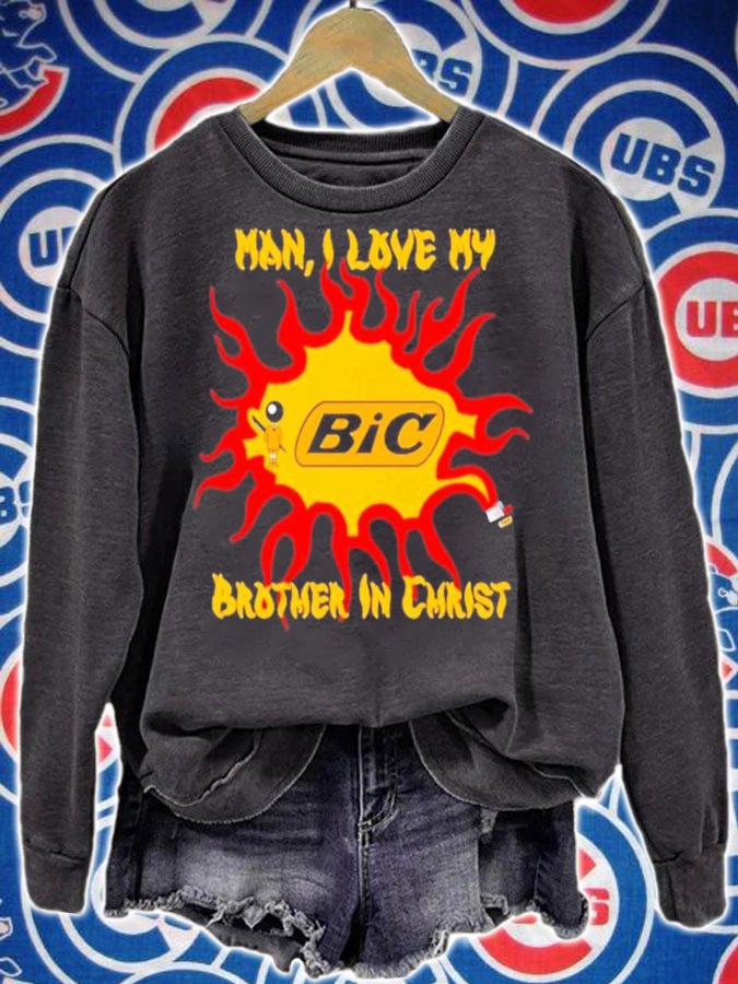 Man I love my brother in Christ shirt t-shirt sweatshirt