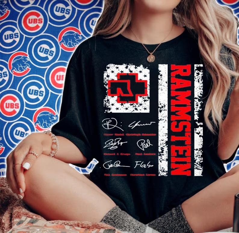 Men's Ramstein signatures shirt t-shirt