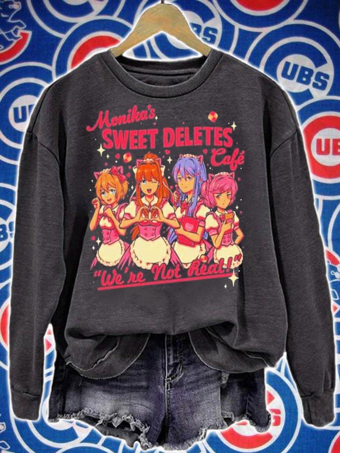 Monika's Sweet Deletes Cafe Were Not Real Shirt t-shirt sweatshirt