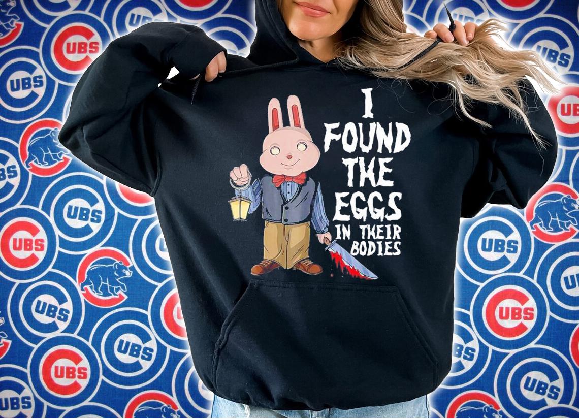 Horror Movie I Found The Eggs In Their Bodies Sacary Easter Bunny Shirt t-shirt