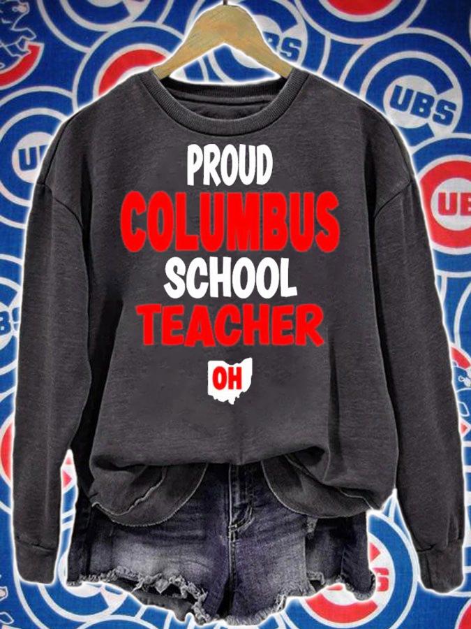 Ohio Education Teachers Proud Columbus Teacher shirt t-shirt