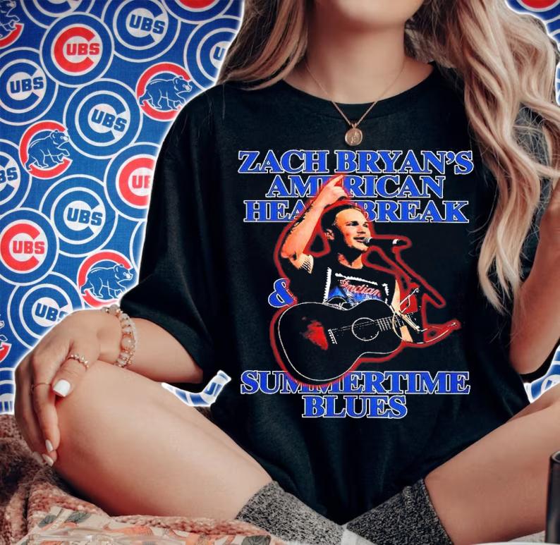 Zach Bryan American Heartbreak Tour 2022 shirt t-shirt woman shirt