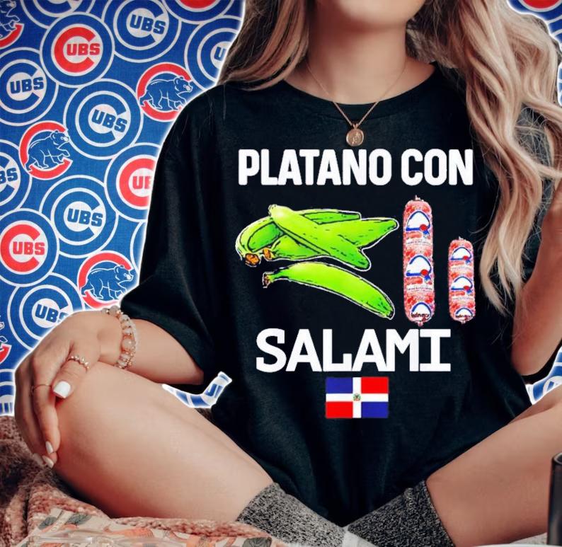 Dominicana Flag RD Dominican Republic Food Mangu Plantain T-Shirt t-shirt