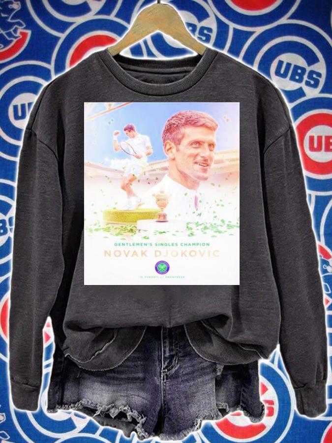 Gentlemen's Singles Champion Novak Djokovic T-Shirt t-shirt