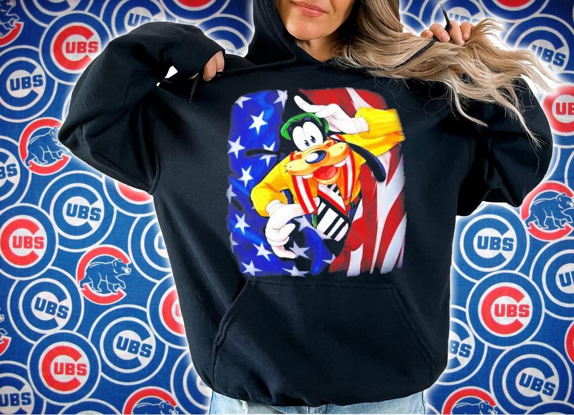 Goofy Dog Flag American 4th Of July Colorful Disney Graphic Cartoon T-Shirt t-shirt