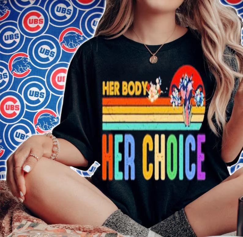 Her Body Her Choice Feminist Womens Vintage Shirt t-shirt
