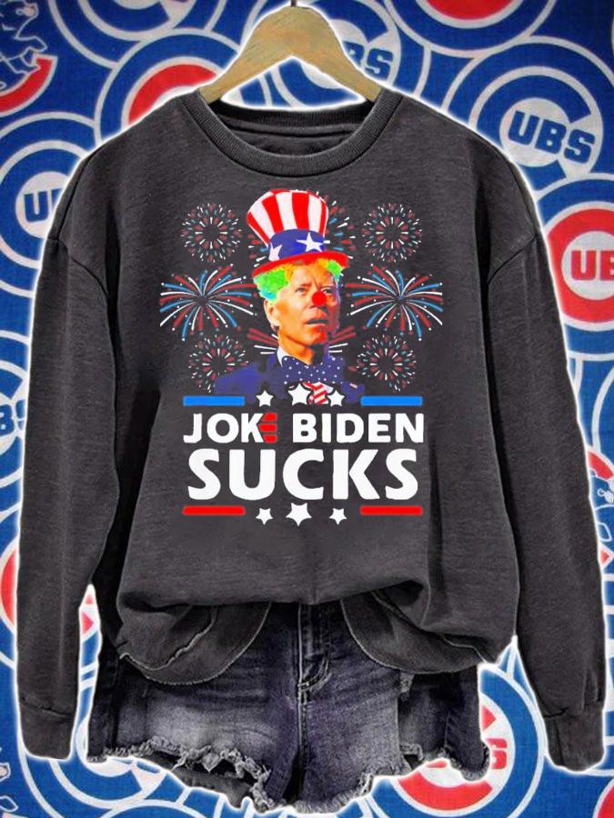 Joke Biden Sucks Anti Joe Biden Pro America Political T-Shirt t-shirt sweatshirt