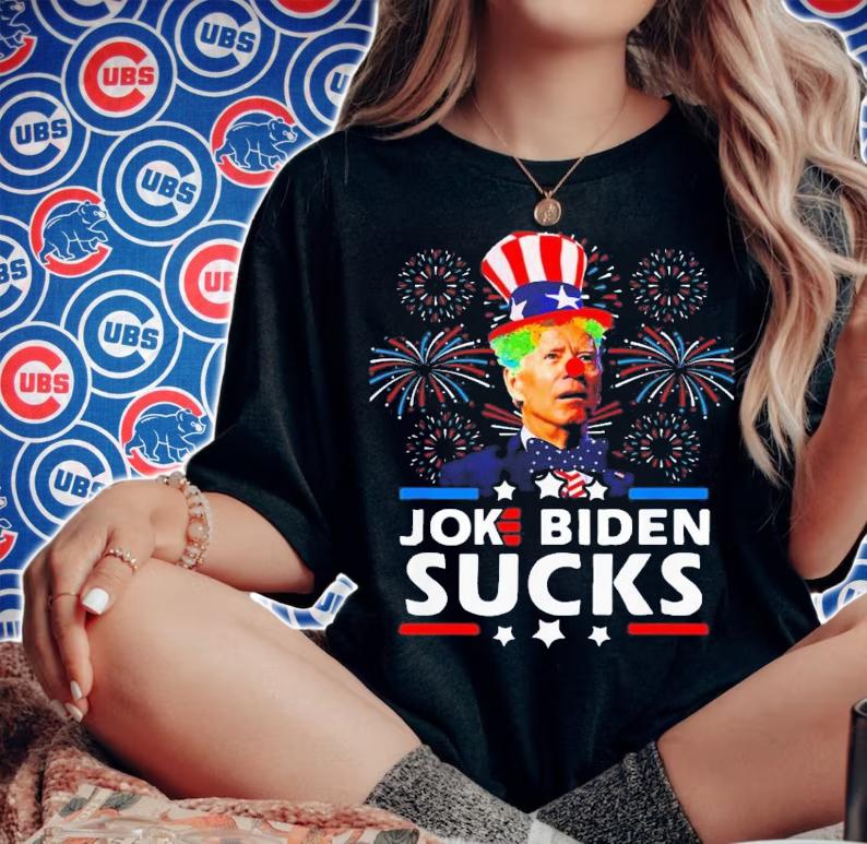 Joke Biden Sucks Anti Joe Biden Pro America Political T-Shirt t-shirt woman shirt