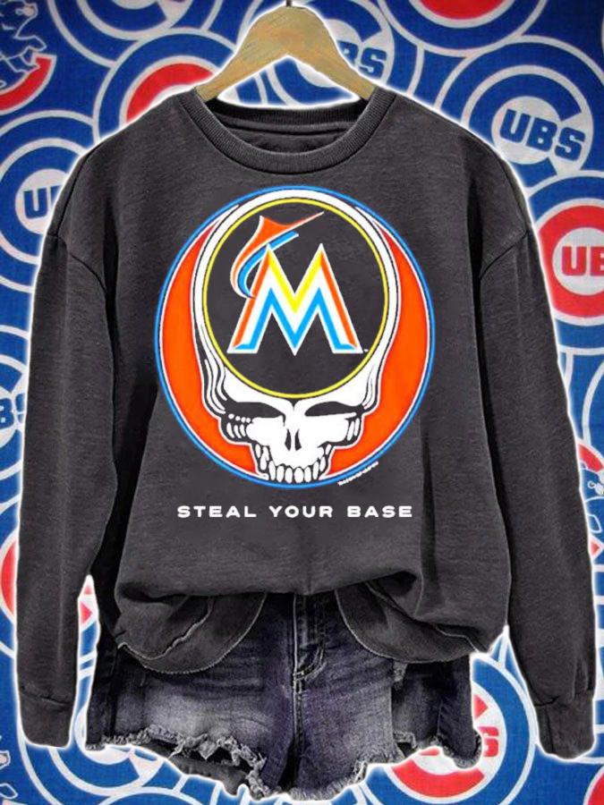 Miami Marlins Grateful Dead Steal Your Base Shirt t-shirt