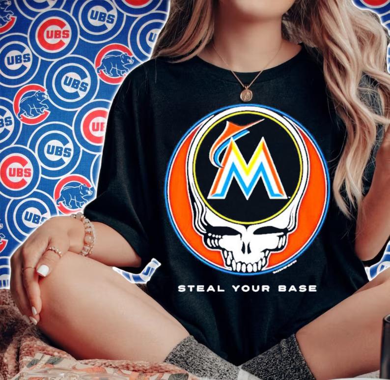 Miami Marlins Grateful Dead Steal Your Base Shirt t-shirt