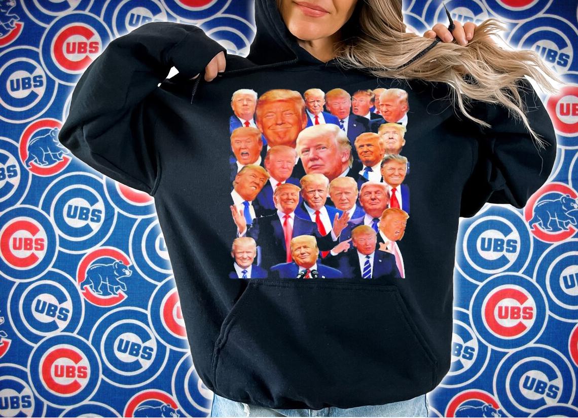 President Donald Trump Photo Collage Trump T-Shirt t-shirt hoodie