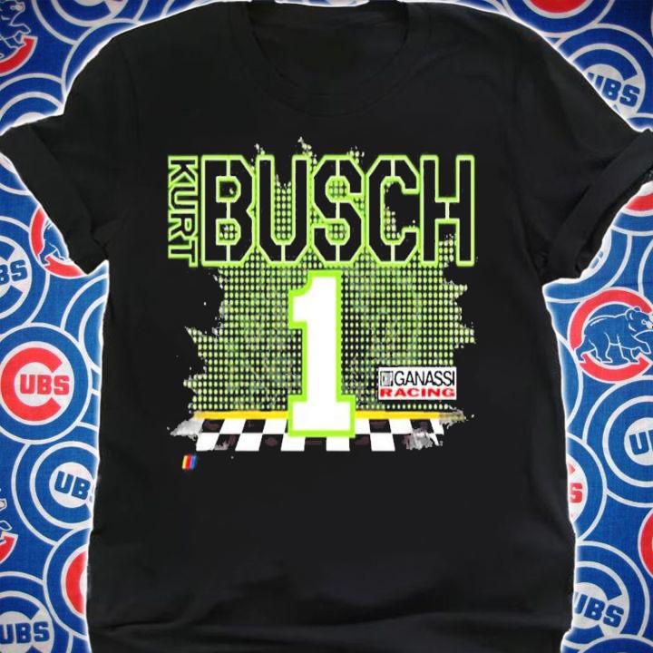 Nascar Kurt Busch Racing Flags T-Shirt t-shirt shirt