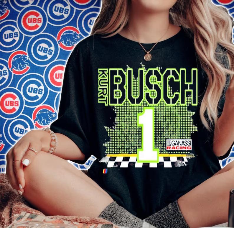 Nascar Kurt Busch Racing Flags T-Shirt t-shirt woman shirt
