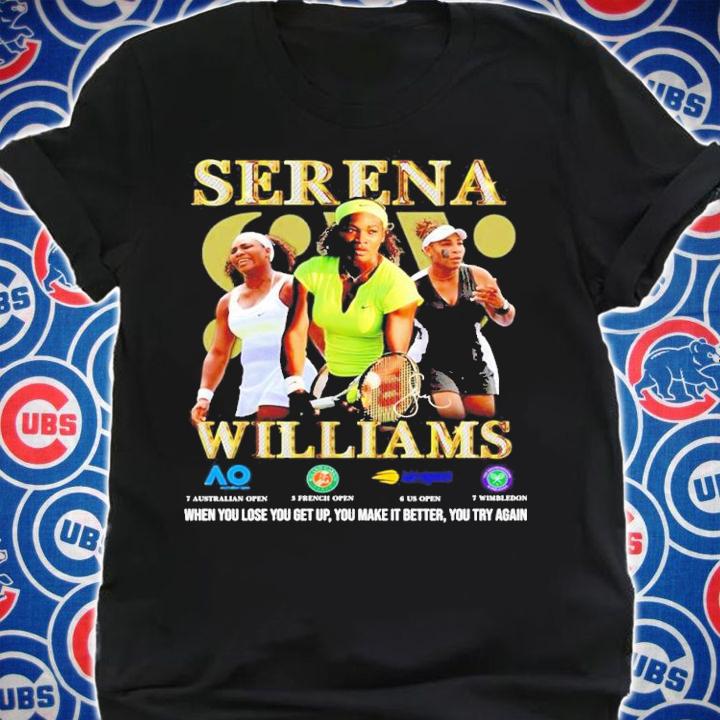 Serena Williams Grand Slam signature shirt t-shirt shirt