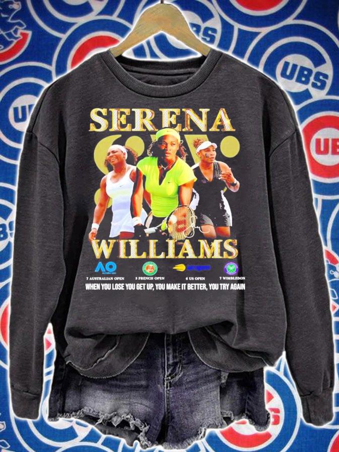 Serena Williams Grand Slam signature shirt t-shirt sweatshirt