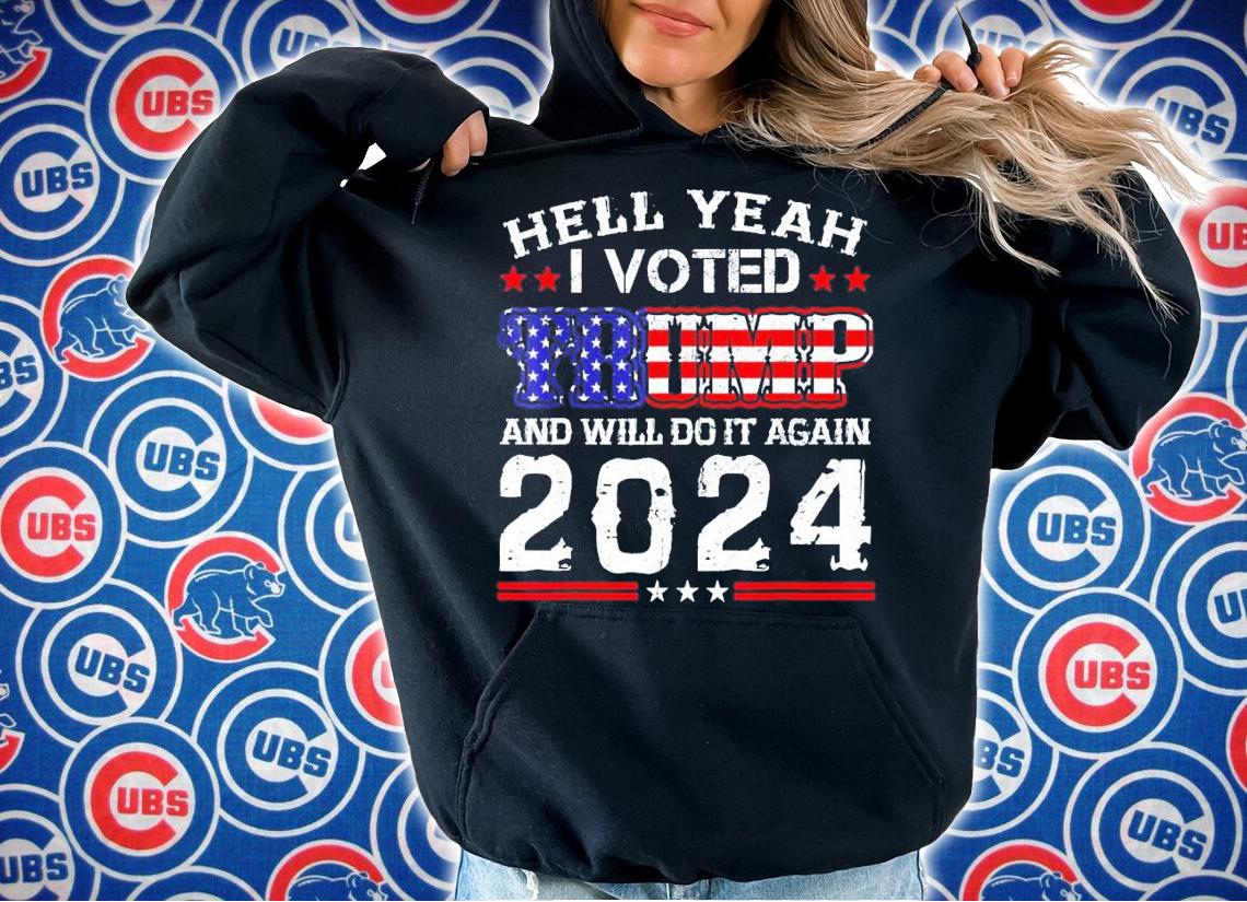 Vintage Trump 2024 Us Flag I Voted for Trump 2024 Election shirt t-shirt hoodie