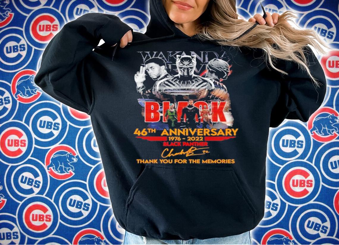 Wakanda Forever Marvel Black Panther 46th Anniversary Signatures Thank You For The Memories Shirt t-shirt
